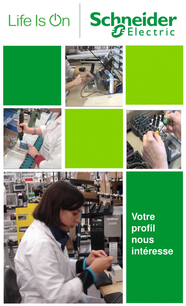 Action Schneider Electric France Schneider Electric recrute 10 équipiers - Pôle Formation UIMM SUD