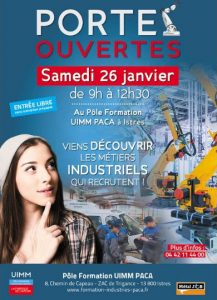 Journée Portes-Ouvertes le 26 janvier de 9h à 12h30